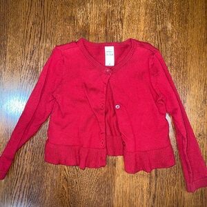Carter's Vibrant Red Knit Cardigan